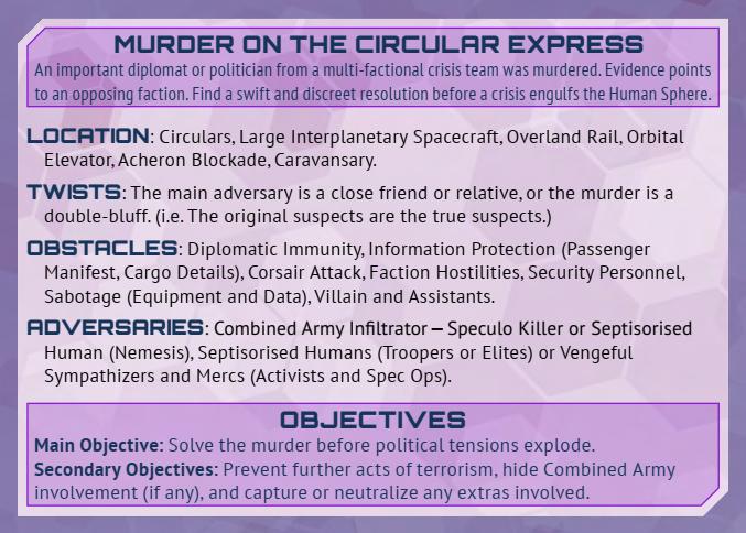 Modiphius Infinity GM Plot Deck mazzo 54 carte master