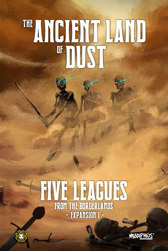 Modiphius Five Leagues Ancient Land of Dust espansione PDF 58 pagine
