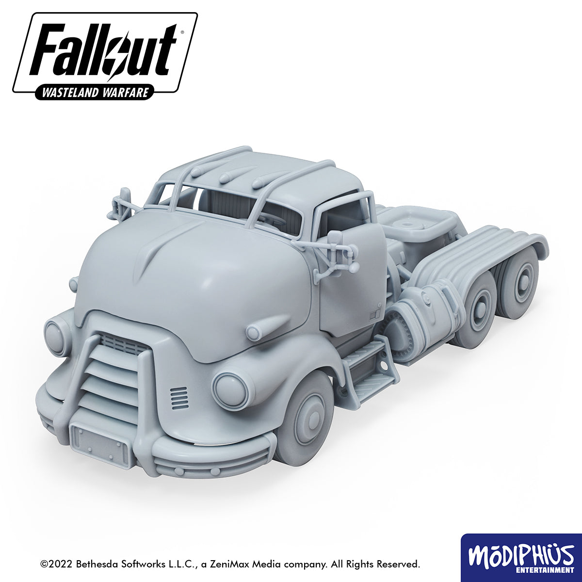 Modiphius Fallout Wasteland Warfare Flatbed Truck file STL scenario