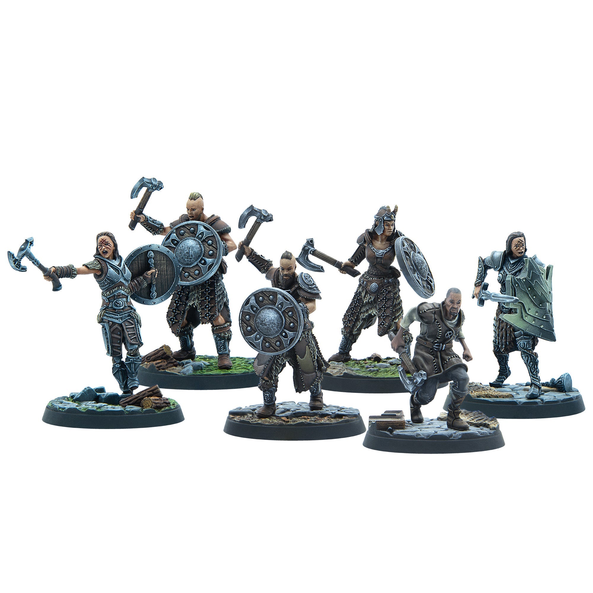 Elder Scrolls Call to Arms miniature Bandit Pillagers resina