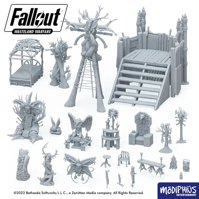 Fallout Wasteland Warfare Cult Mothman Altar file STL