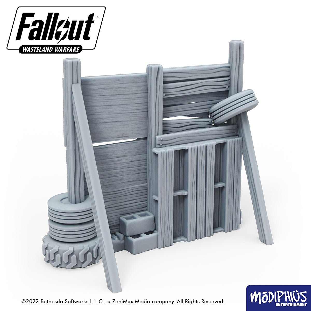 Fallout Wasteland Warfare Settlement Walls terreno STL stampa 3D