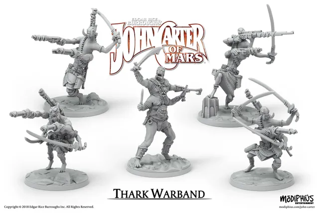 Modiphius John Carter of Mars Thark Warband Miniatura File STL 32mm