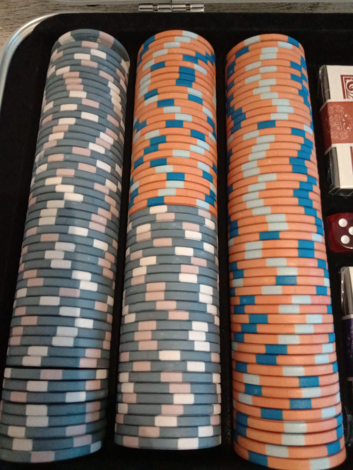 Bullets Custodie e set da poker Richie valigetta 500 chip ceramica