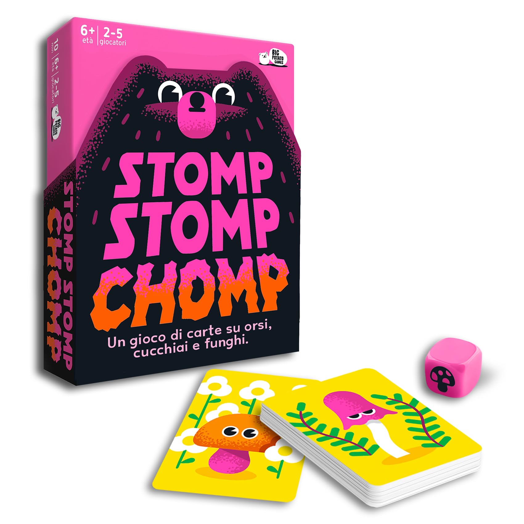 Asmodee Stomp Stomp Chomp carte da gioco edizione italiana