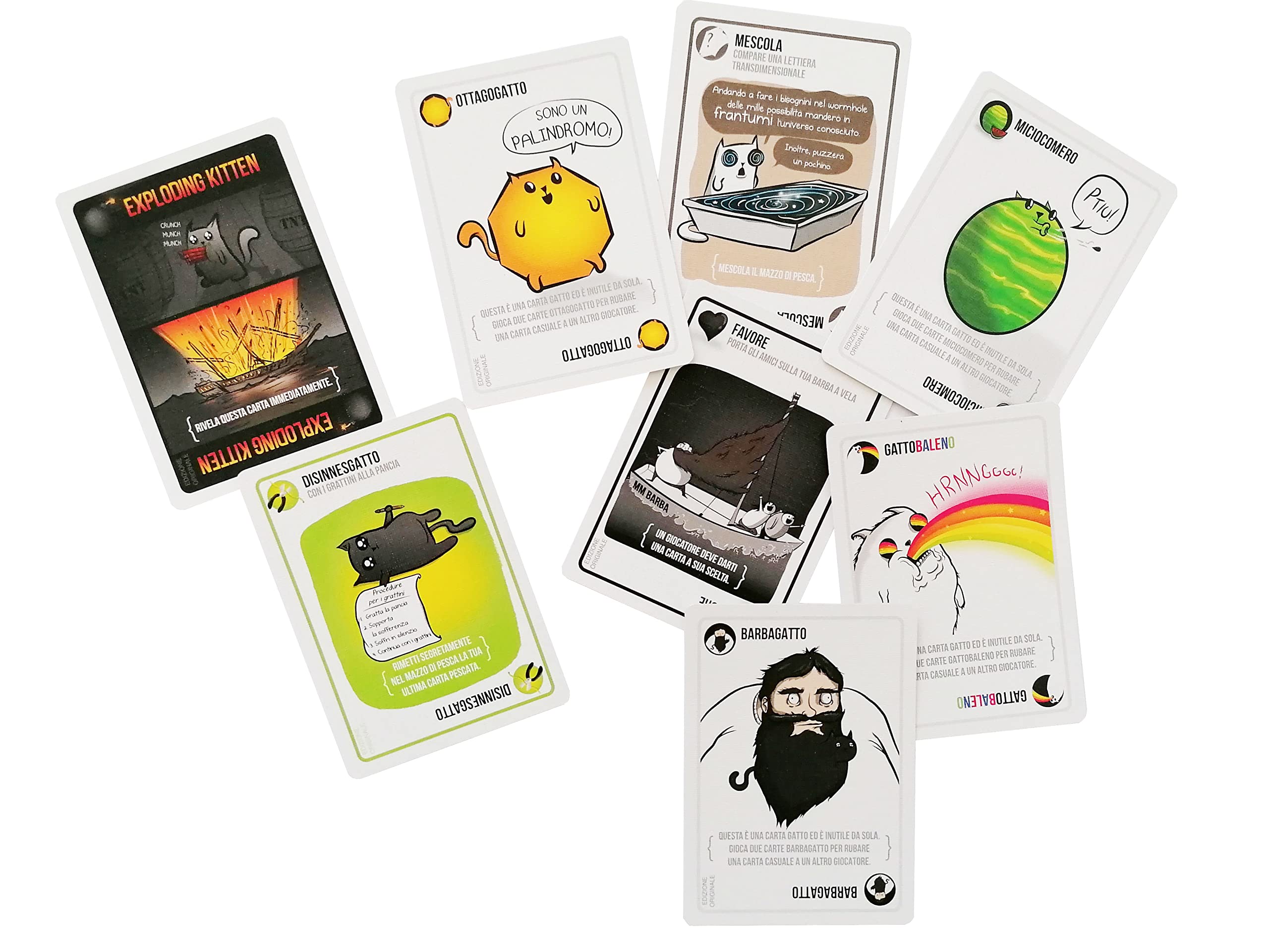 Asmodee Exploding Kittens gioco di carte base 2-5 giocatori