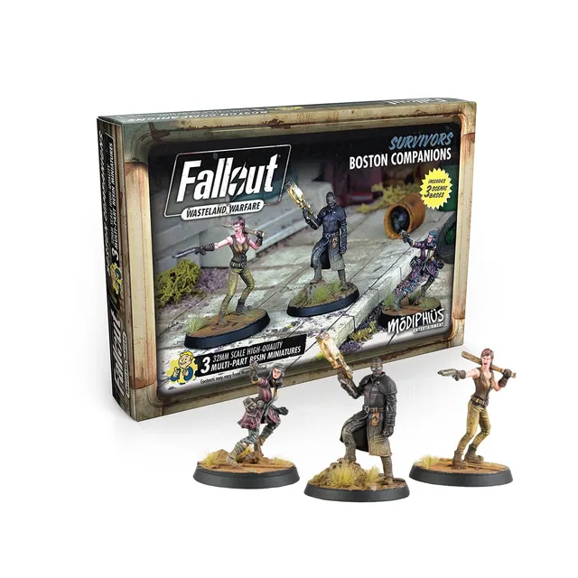 Modiphius Fallout Wasteland Warfare Boston Companions miniature