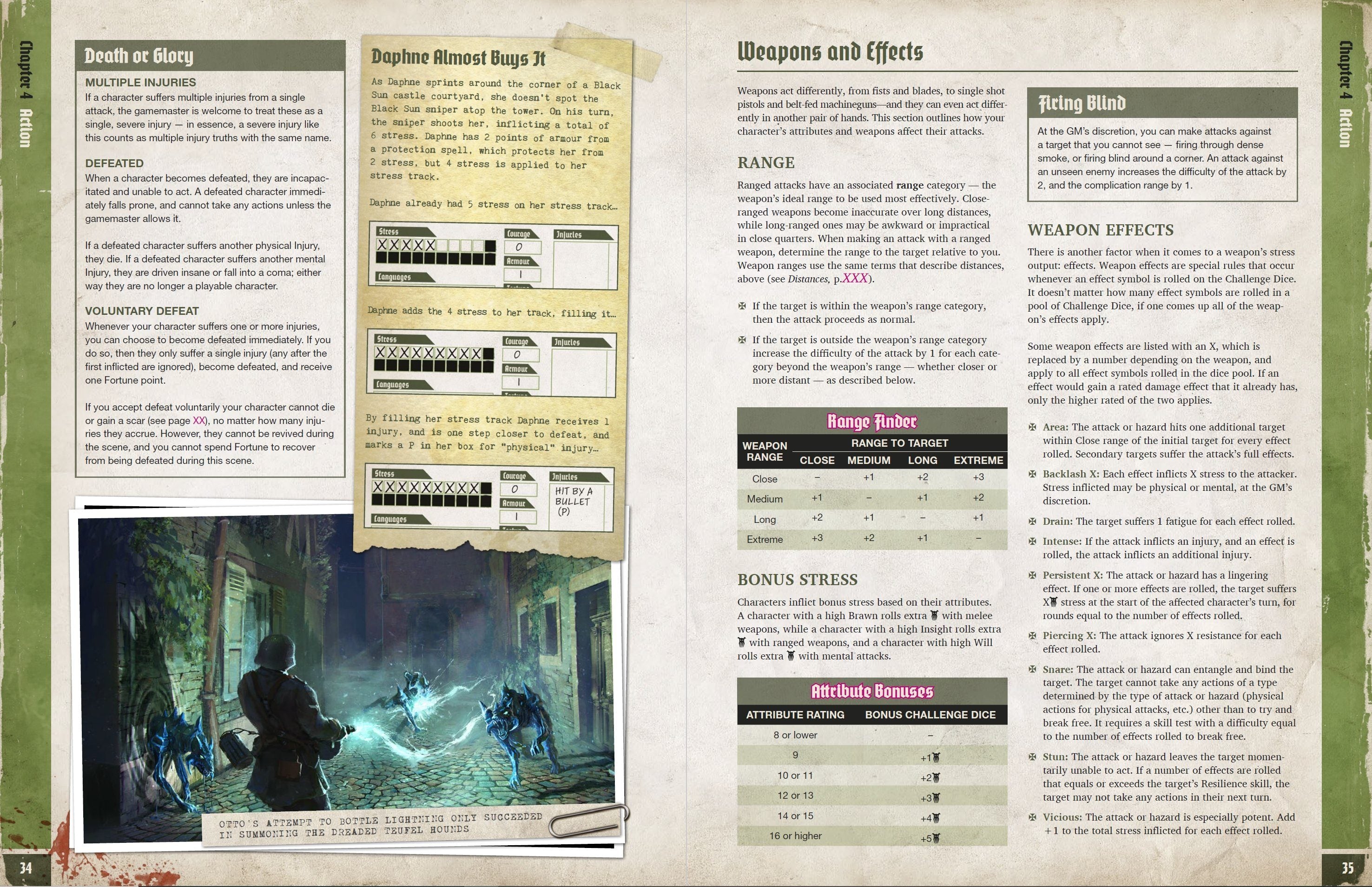 Modiphius Achtung Cthulhu 2d20 bundle manuale + dadi