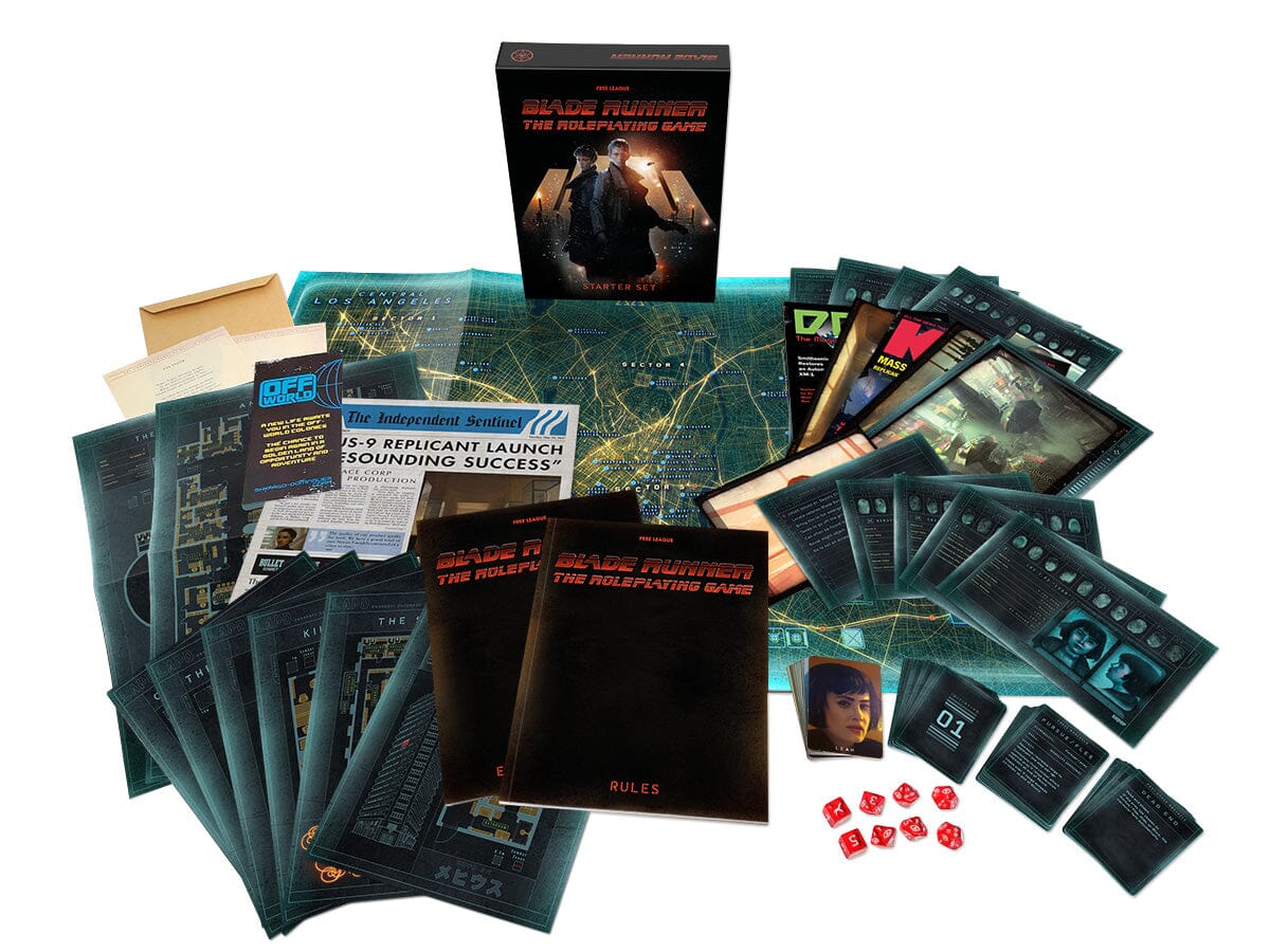 Free League Blade Runner RPG Starter Set scatola introduttiva gdr