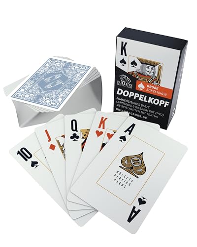 Cards&Co Bullets carte da gioco plastica indice Jumbo 2x24 foglia francese