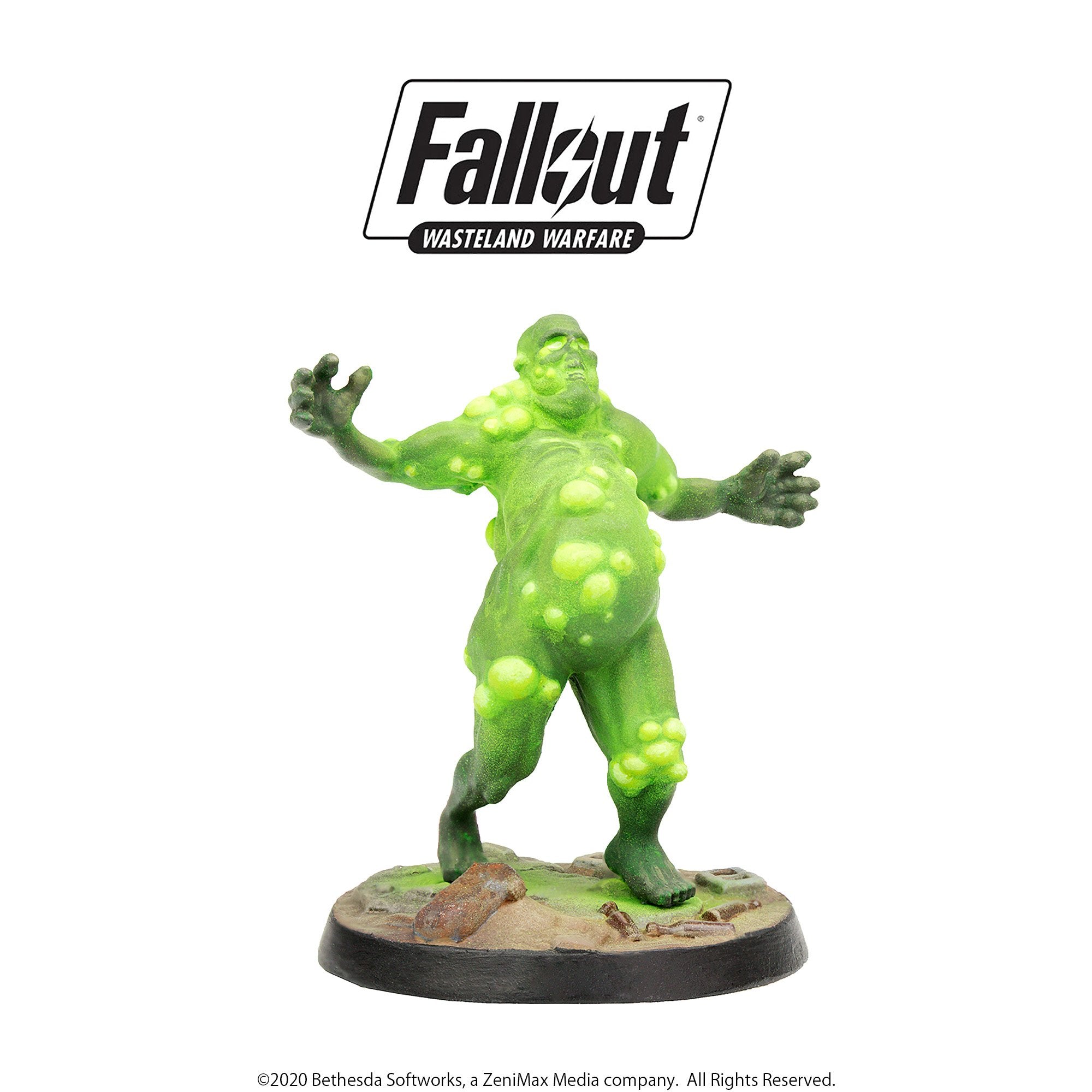 Modiphius Fallout Wasteland Warfare Creatures Ghouls miniature 5 pezzi