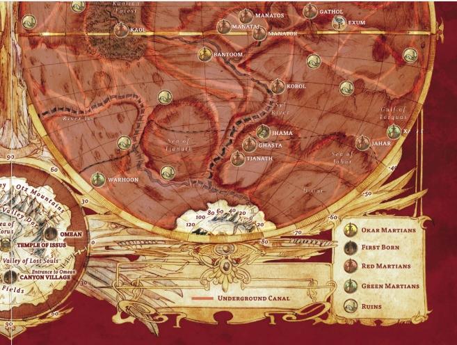 Modiphius John Carter of Mars Core Rulebook manuale GDR 2d20