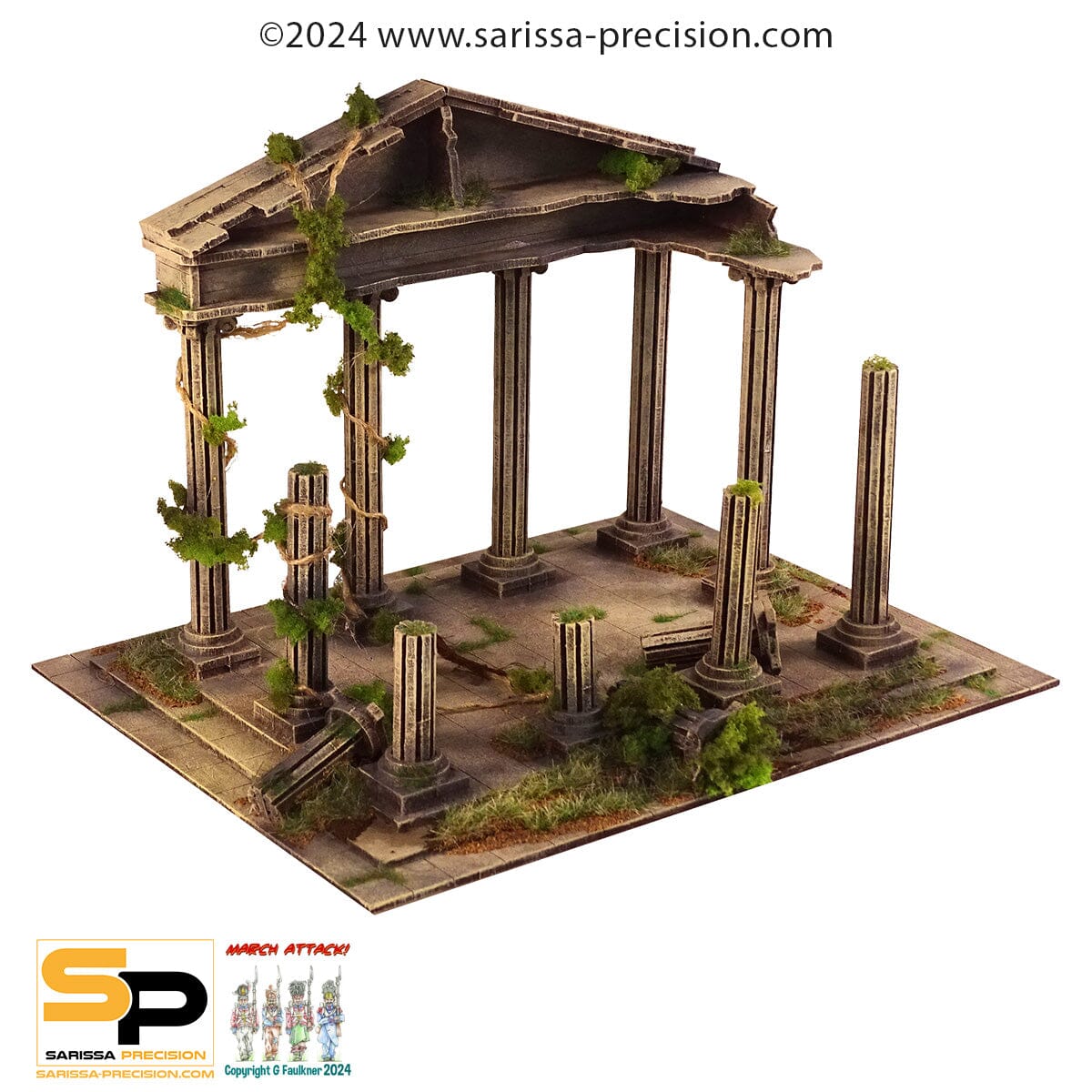 Modiphius Cohors Cthulhu Temple of Apollo terreno MDF