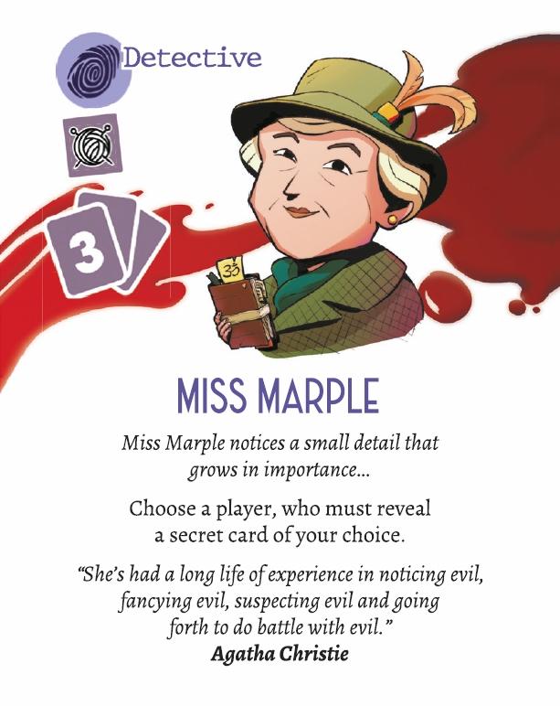 Agatha Christie Death on the Cards gioco di carte 2-6 giocatori