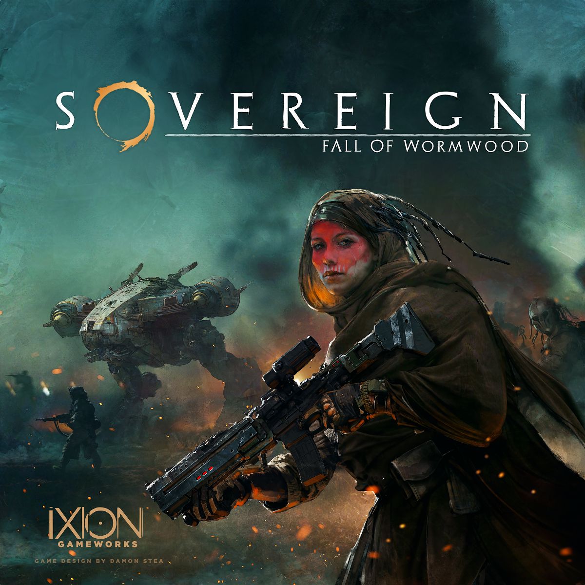 Modiphius Sovereign Fall of Wormwood gioco di carte 2-4 giocatori