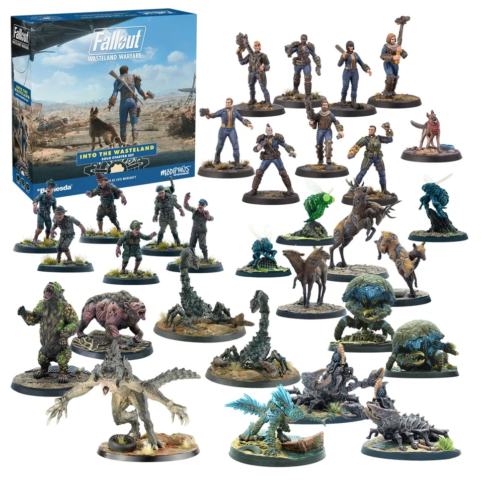 Fallout Wasteland Warfare Into Wasteland bundle creature resina