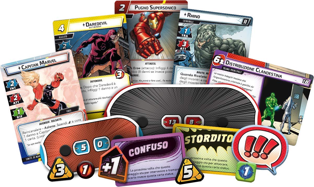 Asmodee Marvel Champions LCG gioco carte cooperativo italiano base