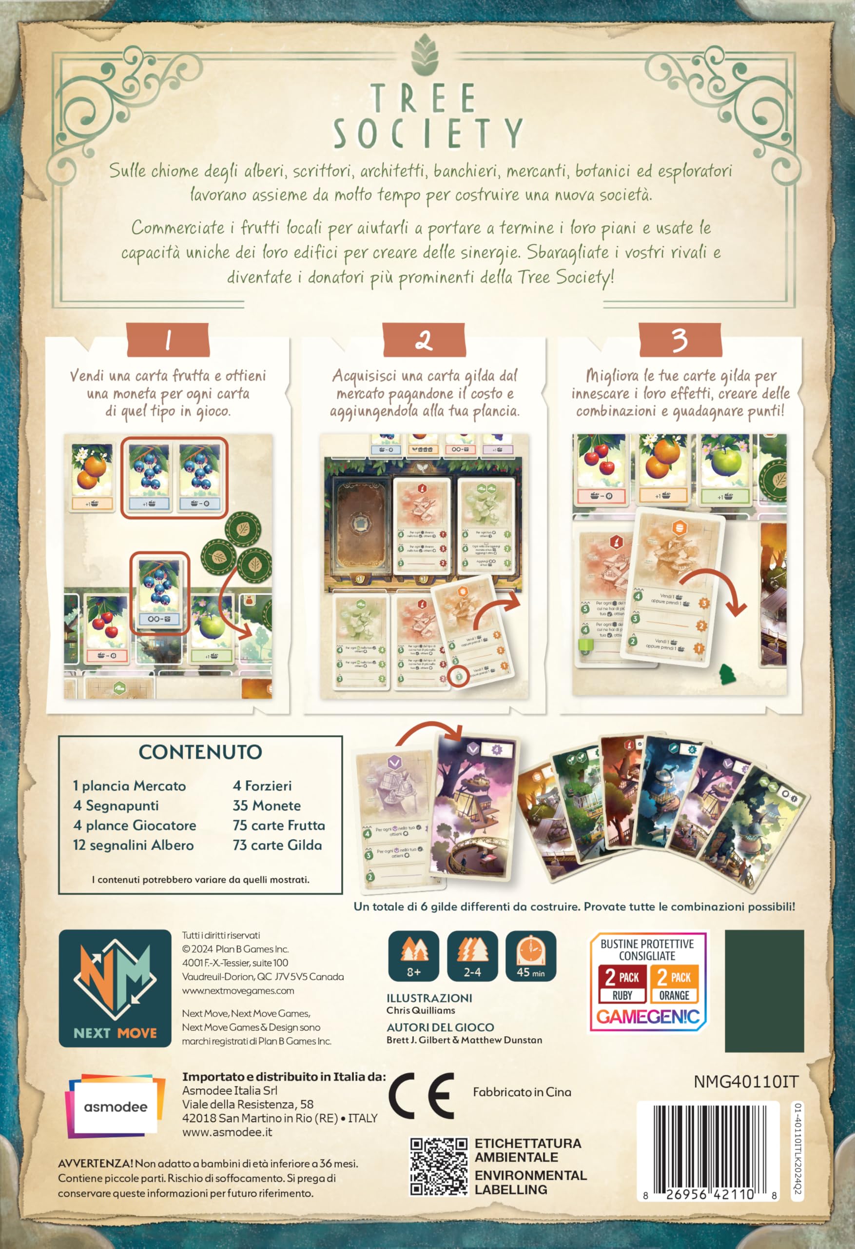 Asmodee Tree Society gioco da tavolo 2-4 giocatori edizione italiana
