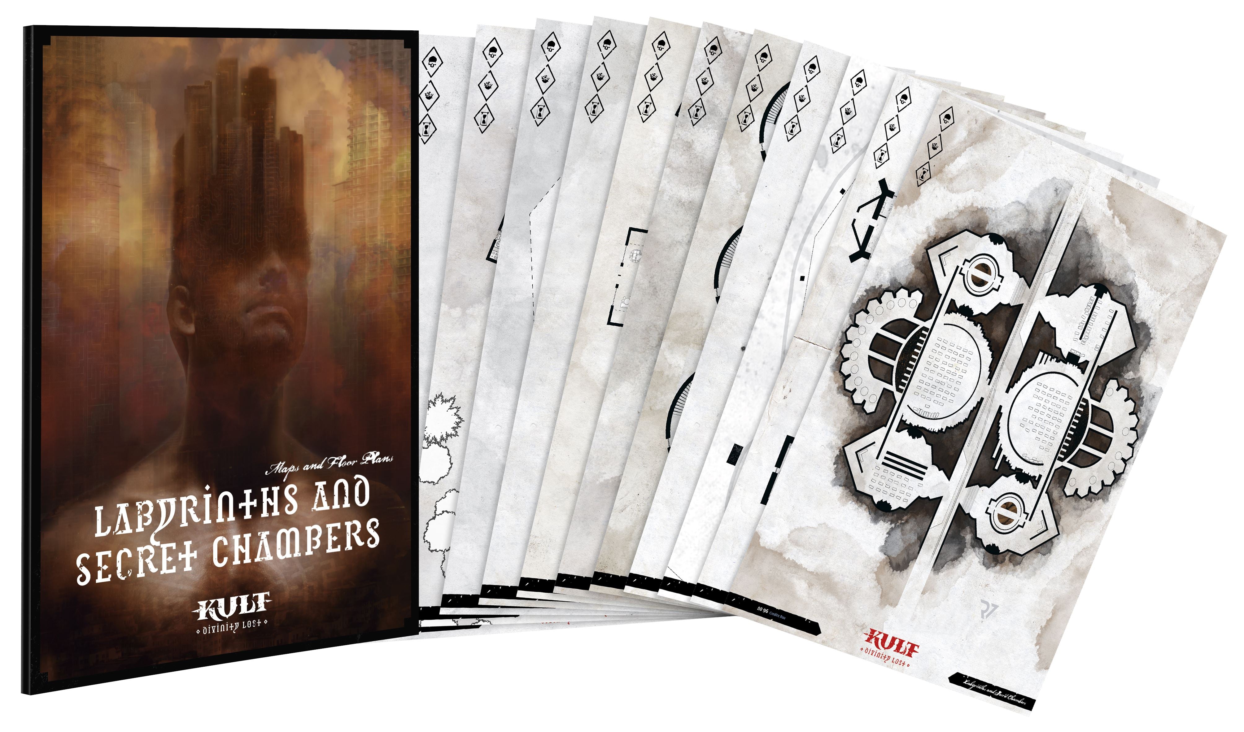 Modiphius Kult Labyrinths Secret Chambers PDF mappe