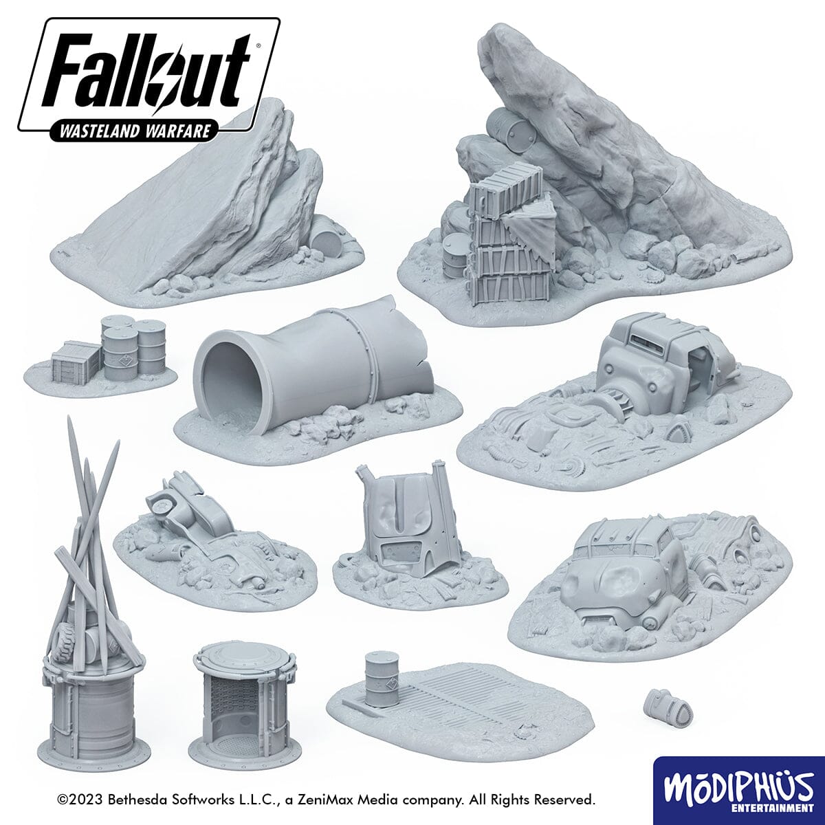 Fallout Wasteland Warfare Metal Dome terreno STL stampa 3D