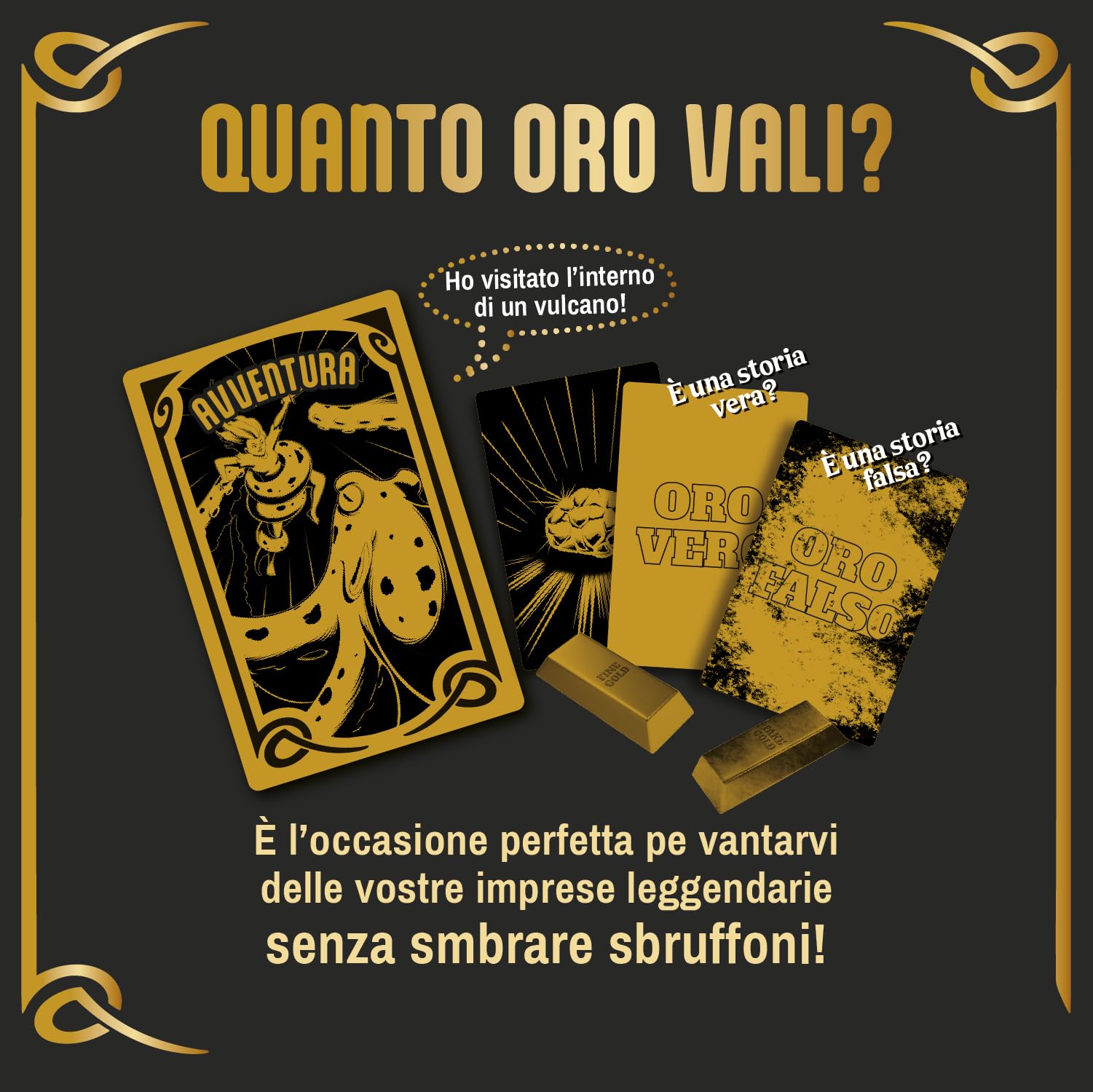 Asmodee How Gold Are You? gioco di bluff 3-6 giocatori