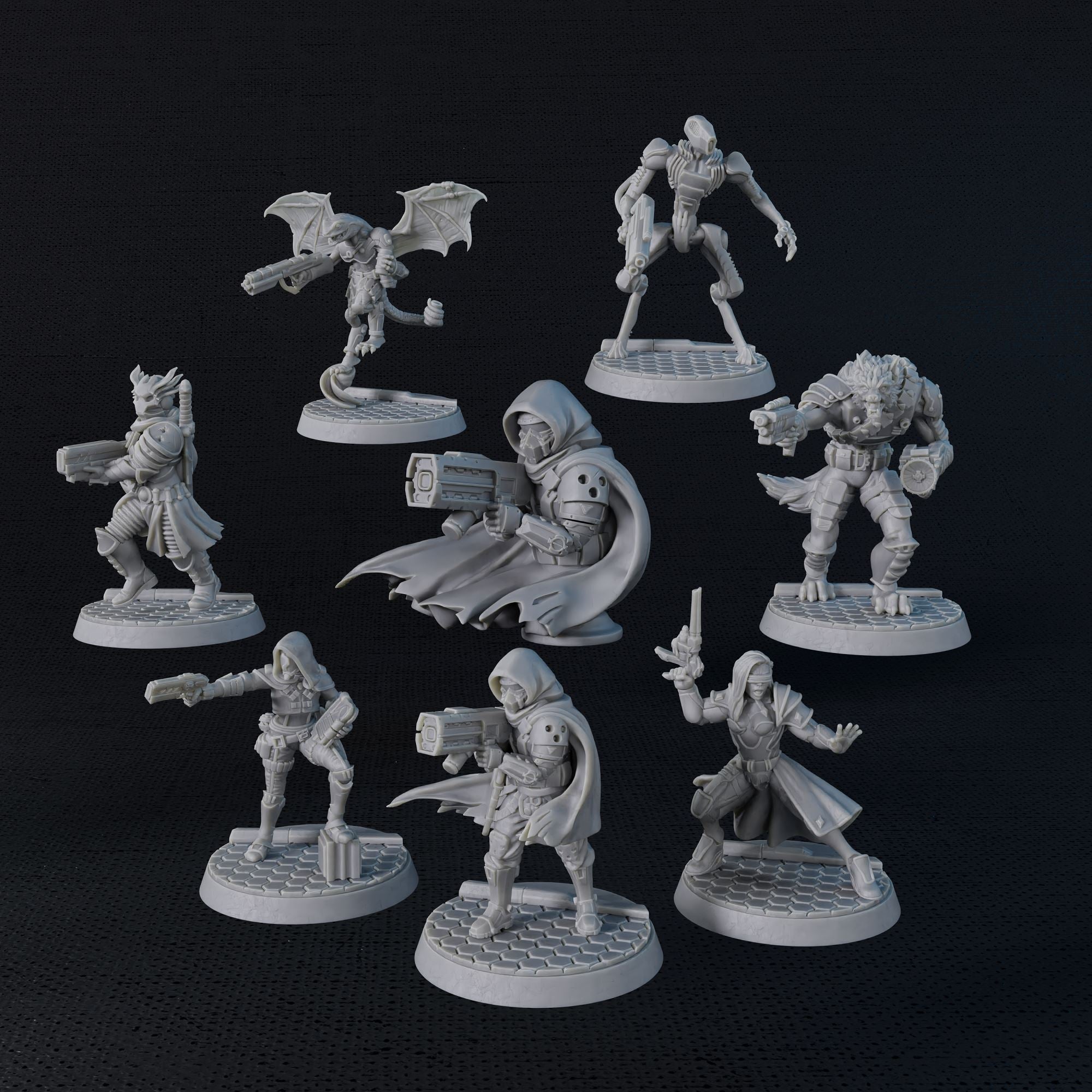 Five Parsecs Titan Forge Crew Bundle file STL miniature 32mm