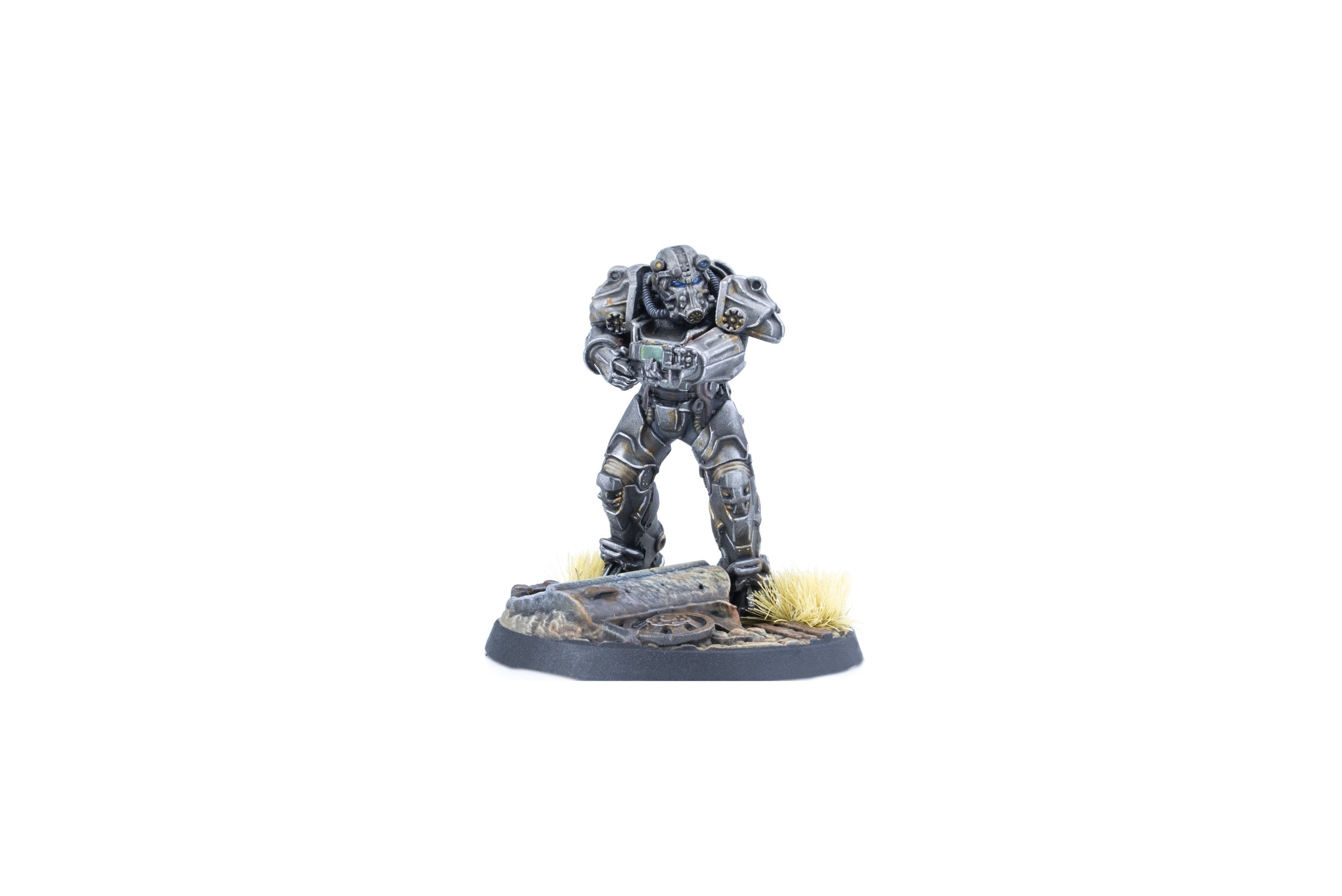 Modiphius Fallout Wasteland Warfare Brotherhood Order Shield miniature