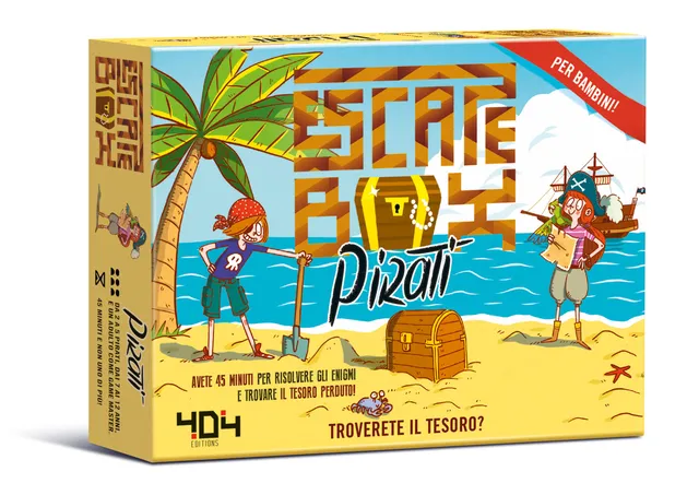 Asmodee Escape Box Pirati gioco scatola 2-5 giocatori 45 min