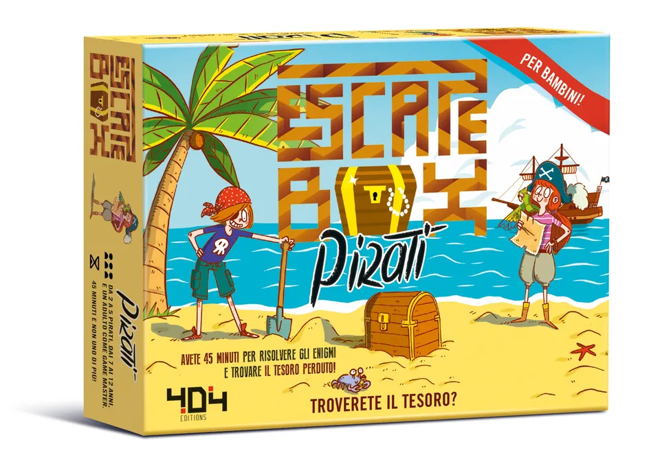 Asmodee Escape Box Pirati gioco scatola 2-5 giocatori 45 min