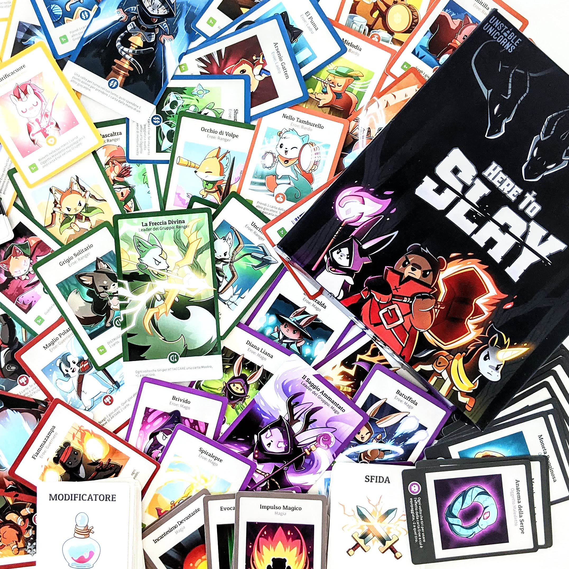 Asmodee Here to Slay gioco di carte base edizione italiana 2-6 giocatori
