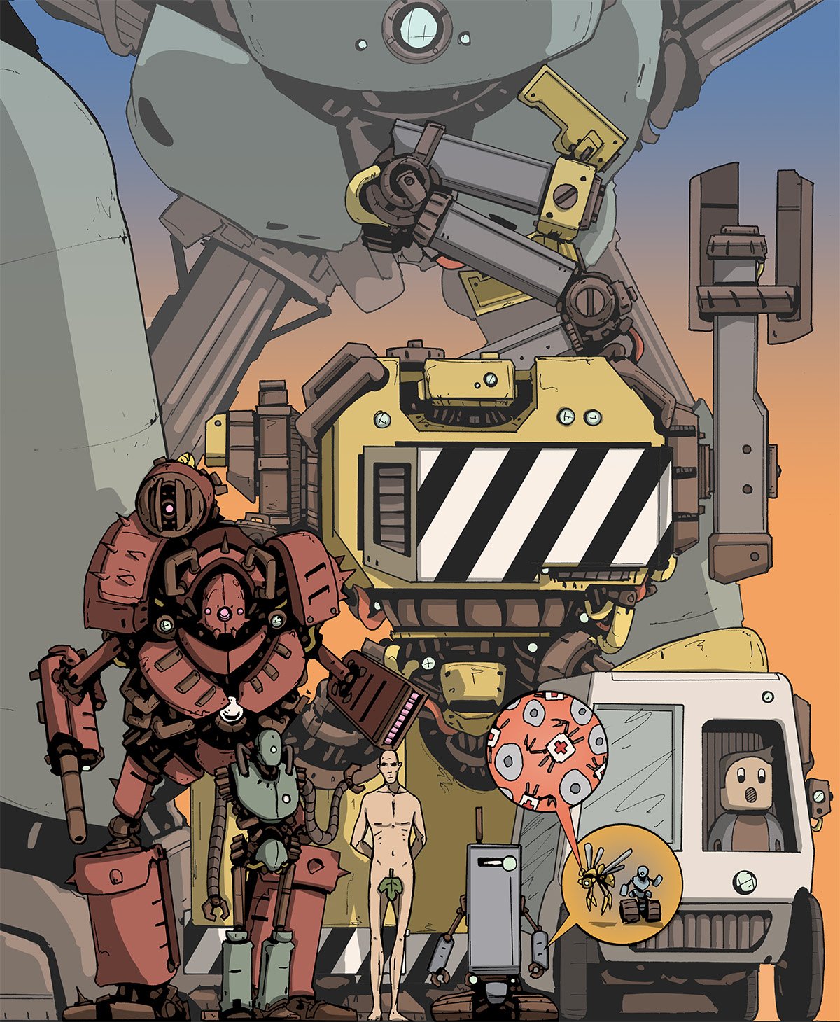 Free League Mutant Mechatron Year Zero Espansione Robot GDR