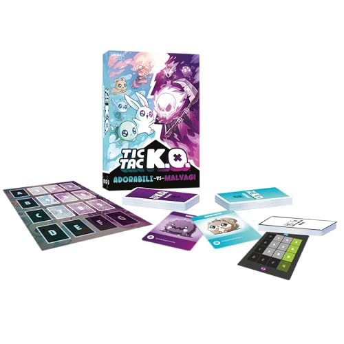 Asmodee TIC TAC K.O. Adorabili vs Malvagi gioco tris