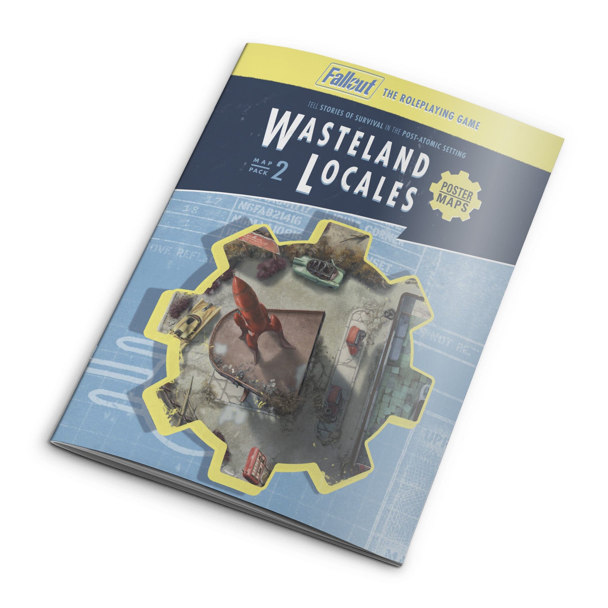 Modiphius Fallout Gioco di Ruolo Map Pack 2 mappe Wasteland Locales
