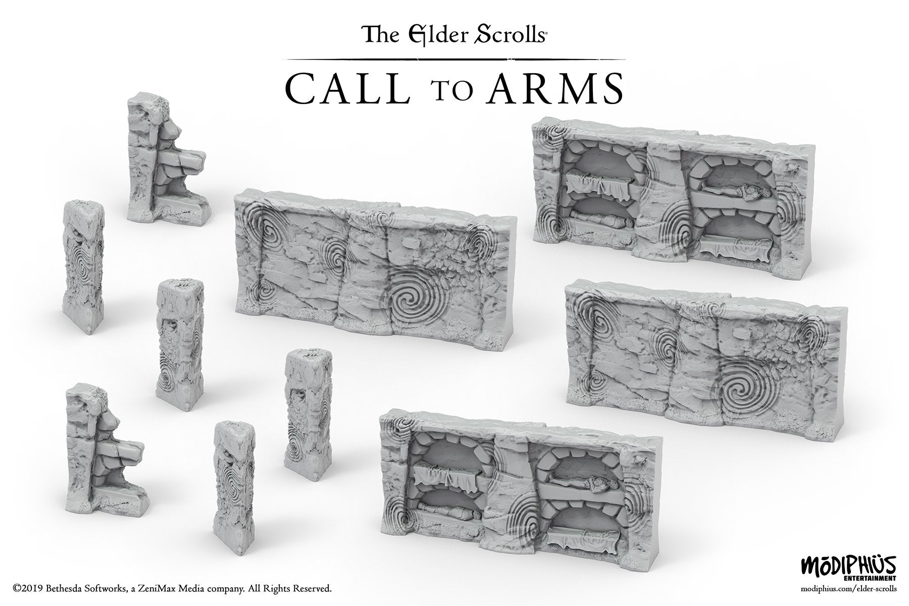 Modiphius Elder Scrolls Call to Arms Muri Tomba Nord set 10 scenari