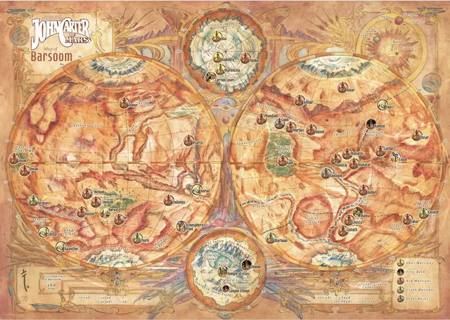 John Carter of Mars Barsoom e Korad Mappe GDR PDF