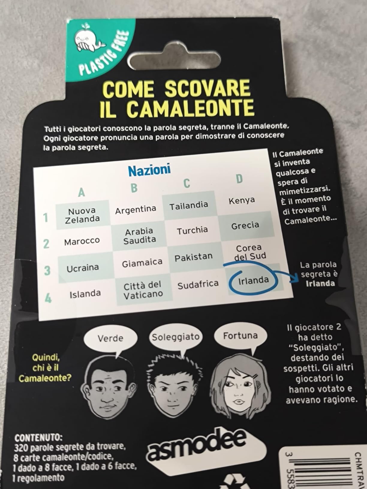 Asmodee Il Camaleonte Travel carte gioco party 3-8 giocatori