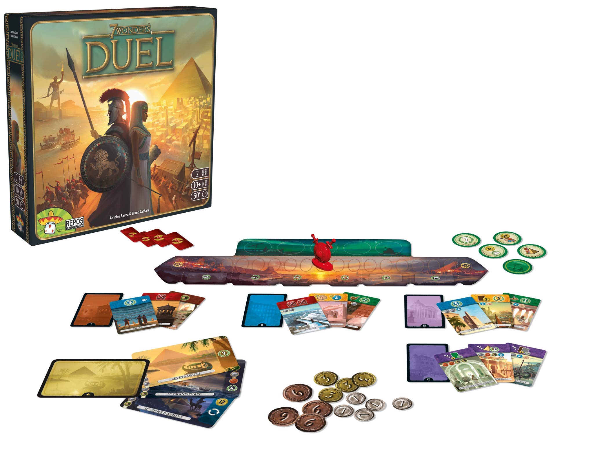 Asmodee 7 Wonders Duel gioco strategia 2 giocatori italiano