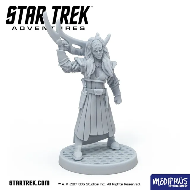 Modiphius Star Trek TNG Klingon Female Lieutenant file STL 32mm