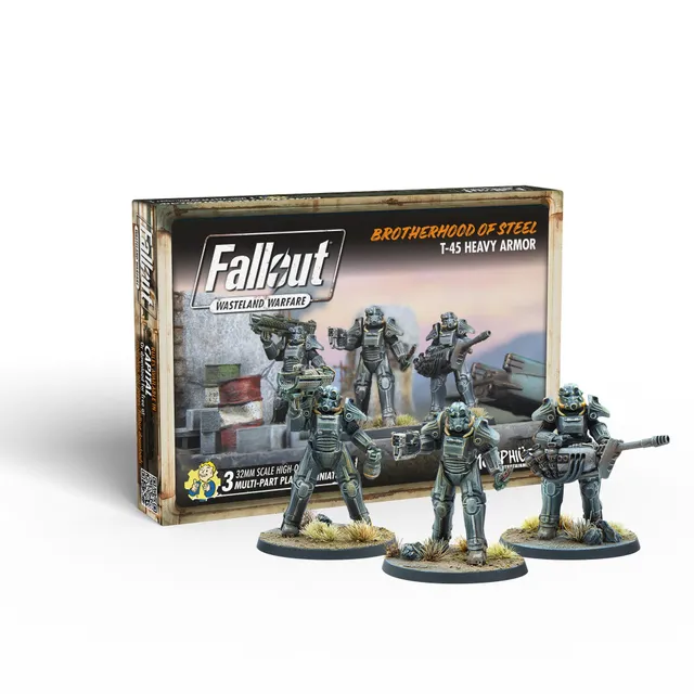 Modiphius Fallout Wasteland Warfare Brotherhood T-45 Miniature
