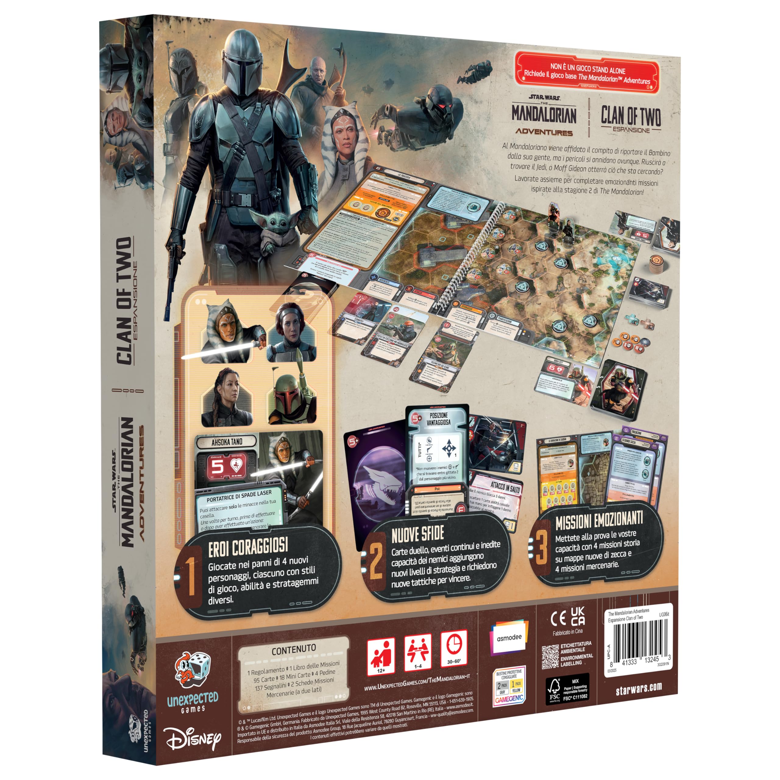 Asmodee Mandalorian Clan of Two espansione gioco 1-4