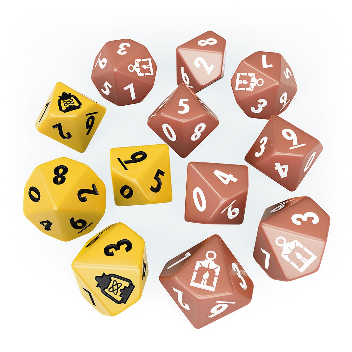 Modiphius Fallout Factions Set Dadi The Railroad 12 dadi d10