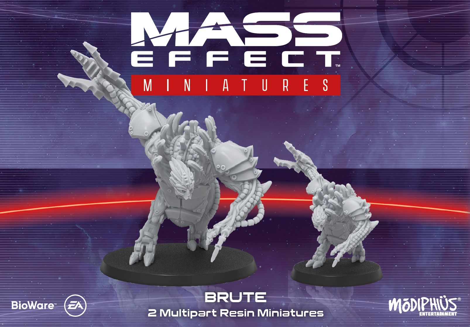 Modiphius Mass Effect Brute miniature resina set 2 pezzi