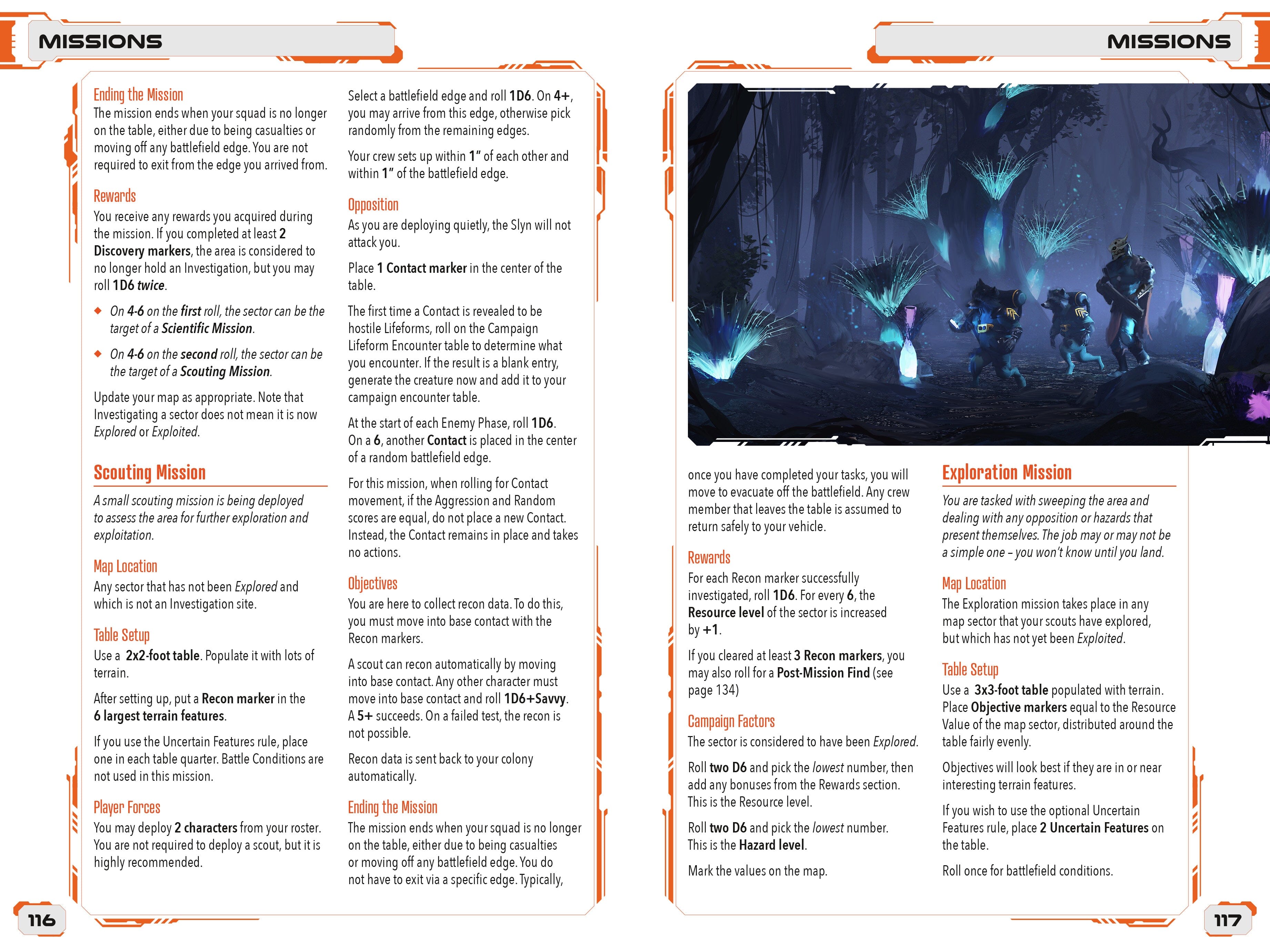 Modiphius Five Parsecs Planetfall libro gioco miniature solo