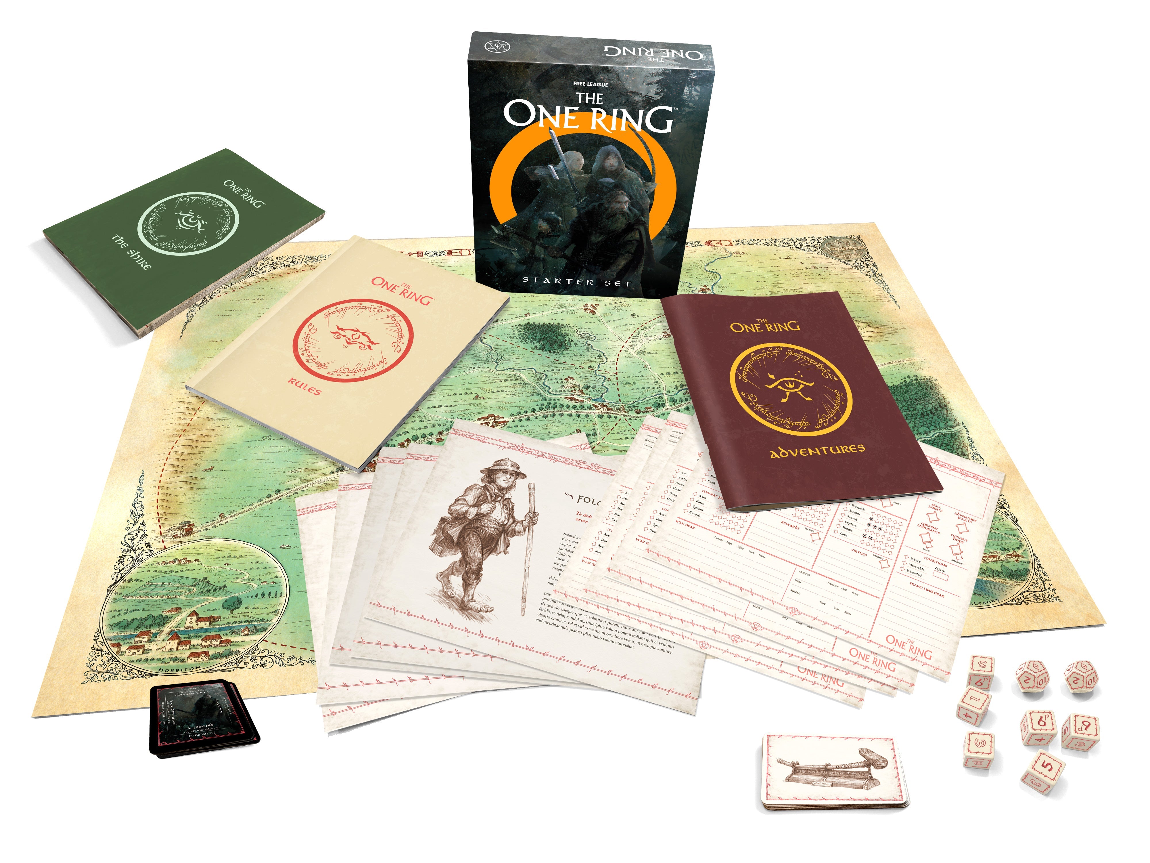 Modiphius The One Ring Starter Set scatola introduttiva gdr