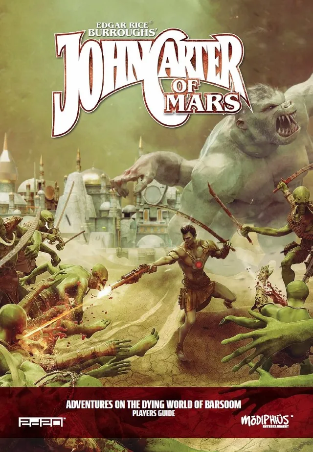 Modiphius John Carter of Mars Player's Guide manuale GDR