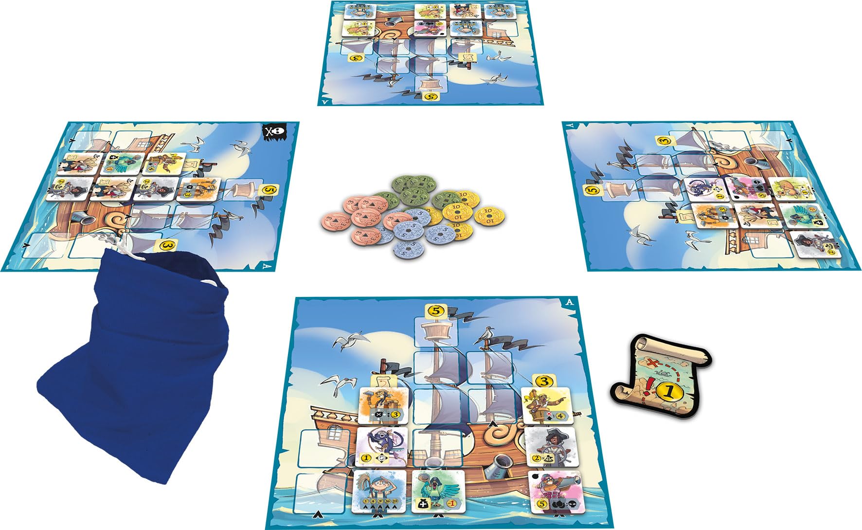 Asmodee Captain Flip Gioco da Tavolo pirati 2-5 giocatori