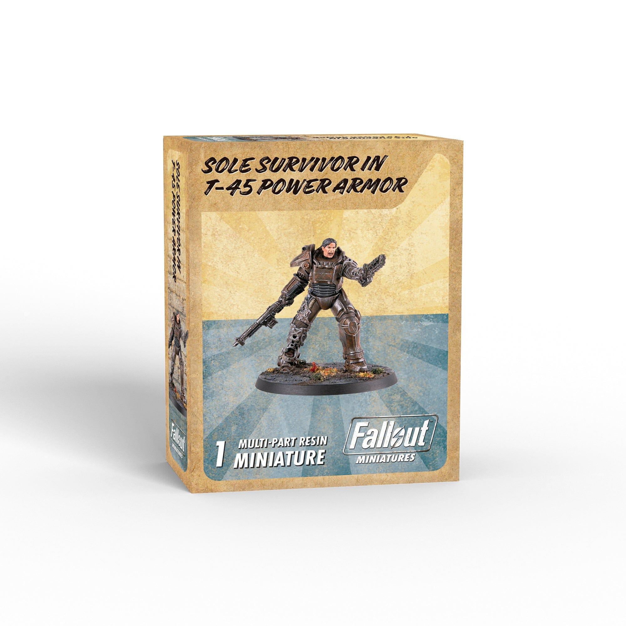 Modiphius Fallout Factions Sole Survivor T-45 miniatura resina 32mm