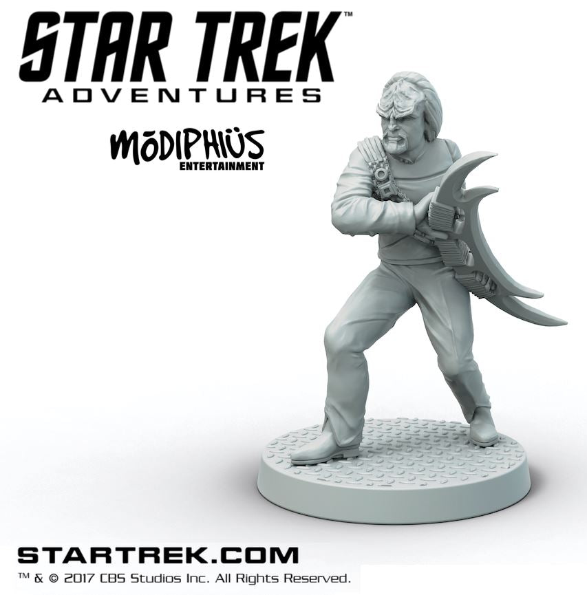 Modiphius Star Trek Adventures Worf TNG miniatura file STL