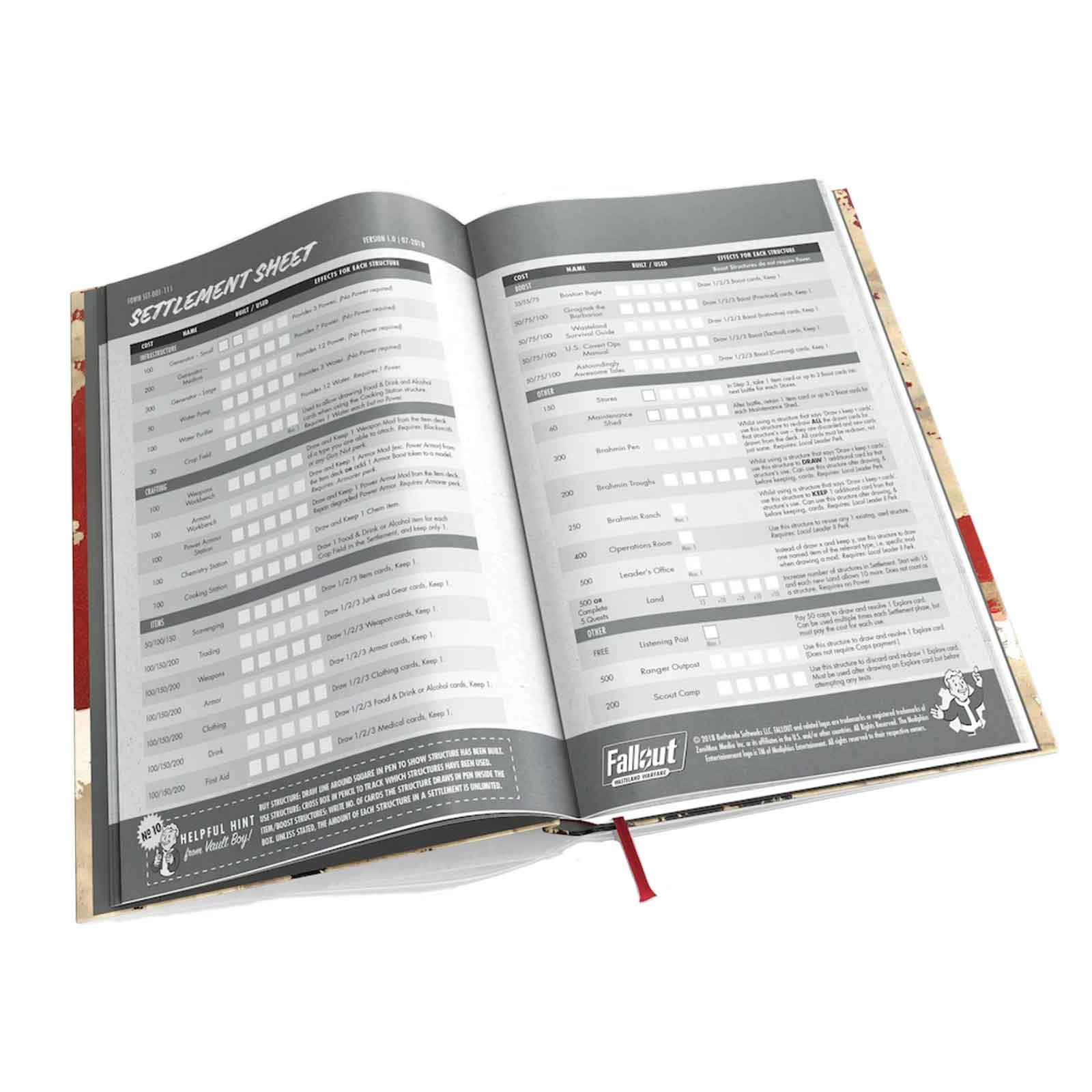 Modiphius Fallout Wasteland Warfare quaderno Nuka Cola 160 pagine
