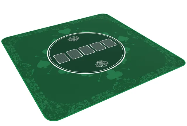 Bullets Playing Cards tappetino poker verde 80x80 cm